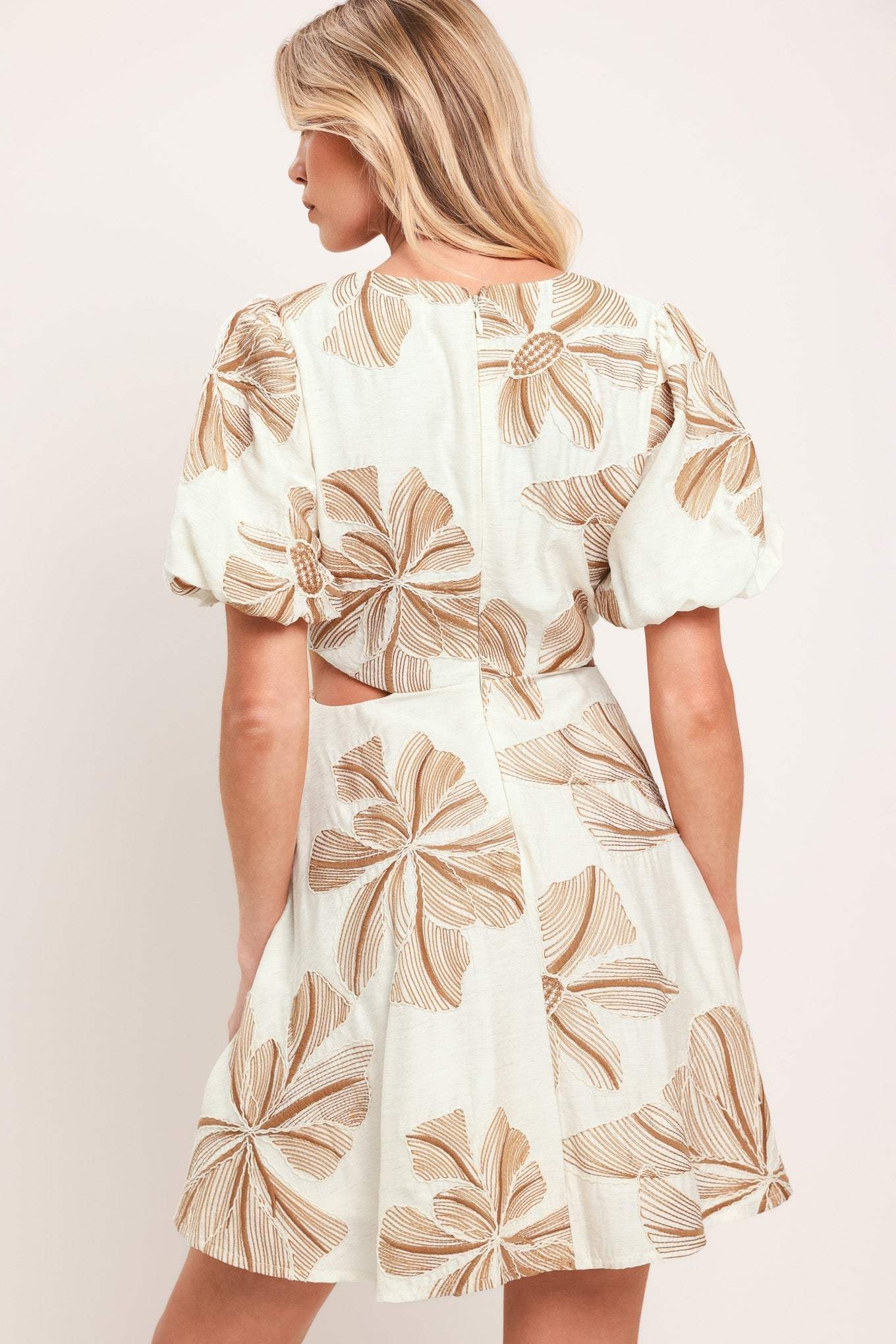 BREEZE BLOOM WOVEN MINI DRESS