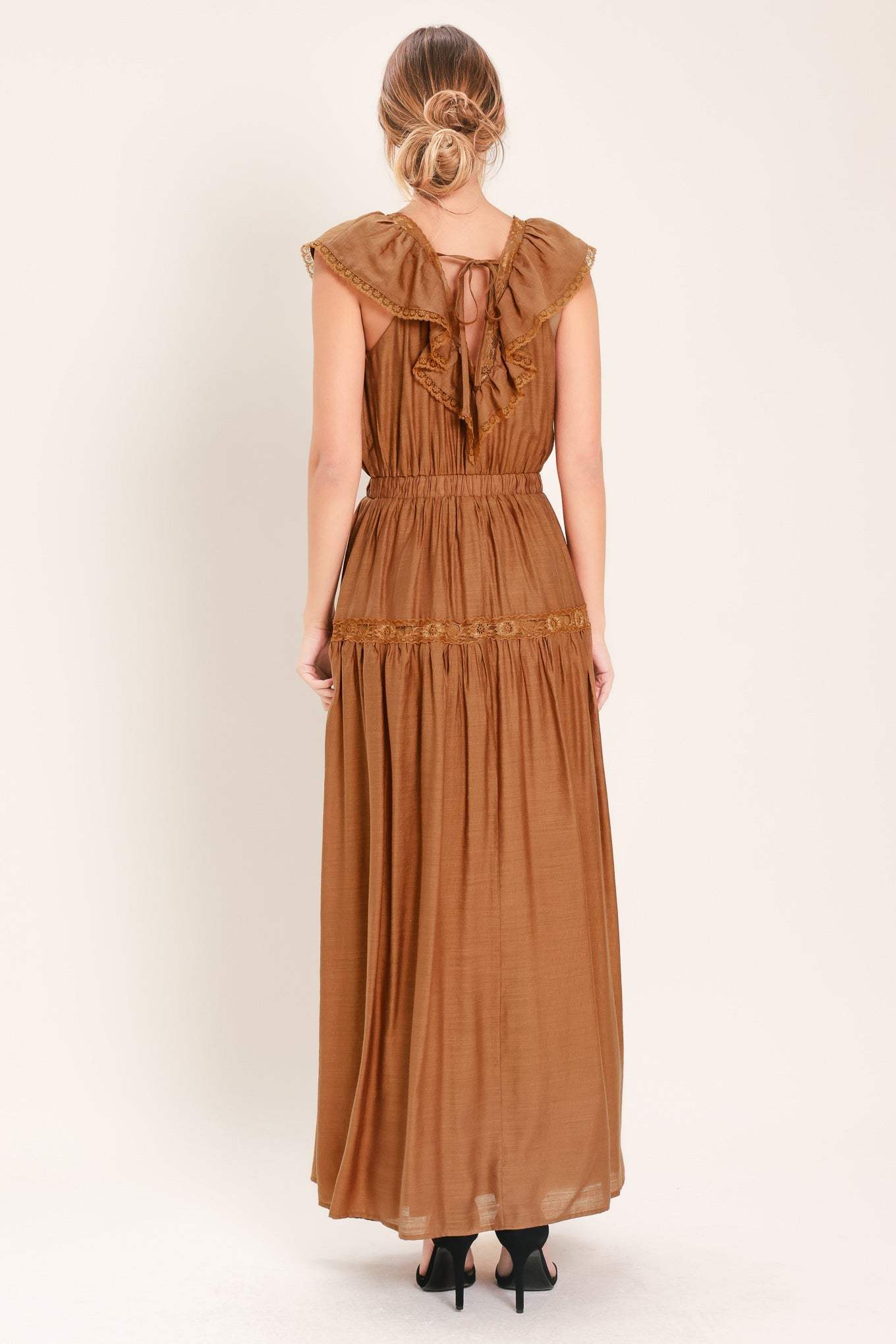 SUNSET DRIVE WOVEN MAXI DRESS - Flying Tomato - Flyclothing LLC