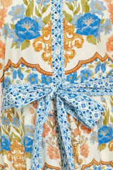 ROYAL GARDEN SOIREE WOVEN MIDI SHIRT DRESS - Flying Tomato - Flyclothing LLC