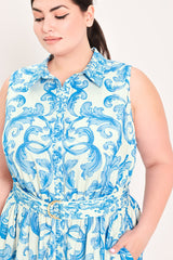 BLUE CHATEAU WOVEN MAXI DRESS
