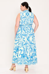 BLUE CHATEAU WOVEN MAXI DRESS