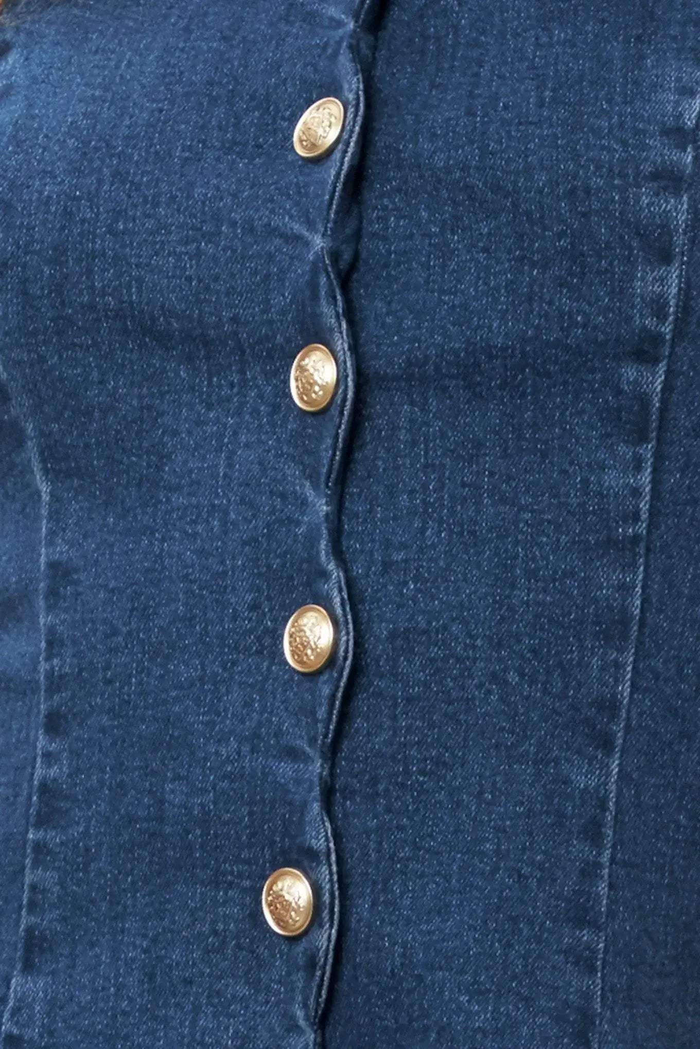 MODERN SWEET DENIM MINI DRESS - Flying Tomato - Flyclothing LLC