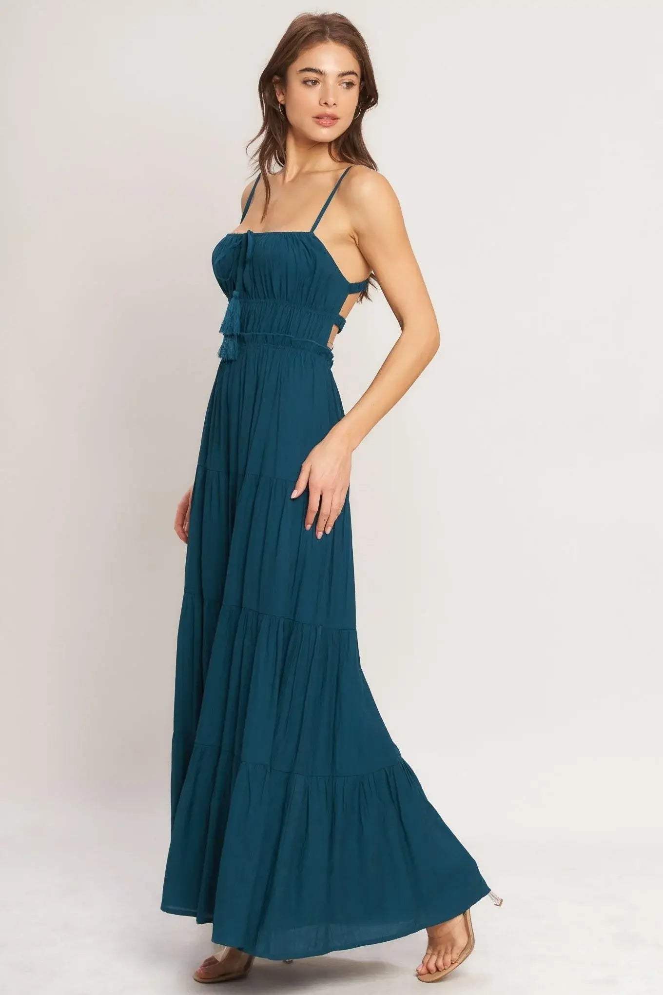 OCEAN BREEZE WOVEN MAXI DRESS - Flying Tomato - Flyclothing LLC
