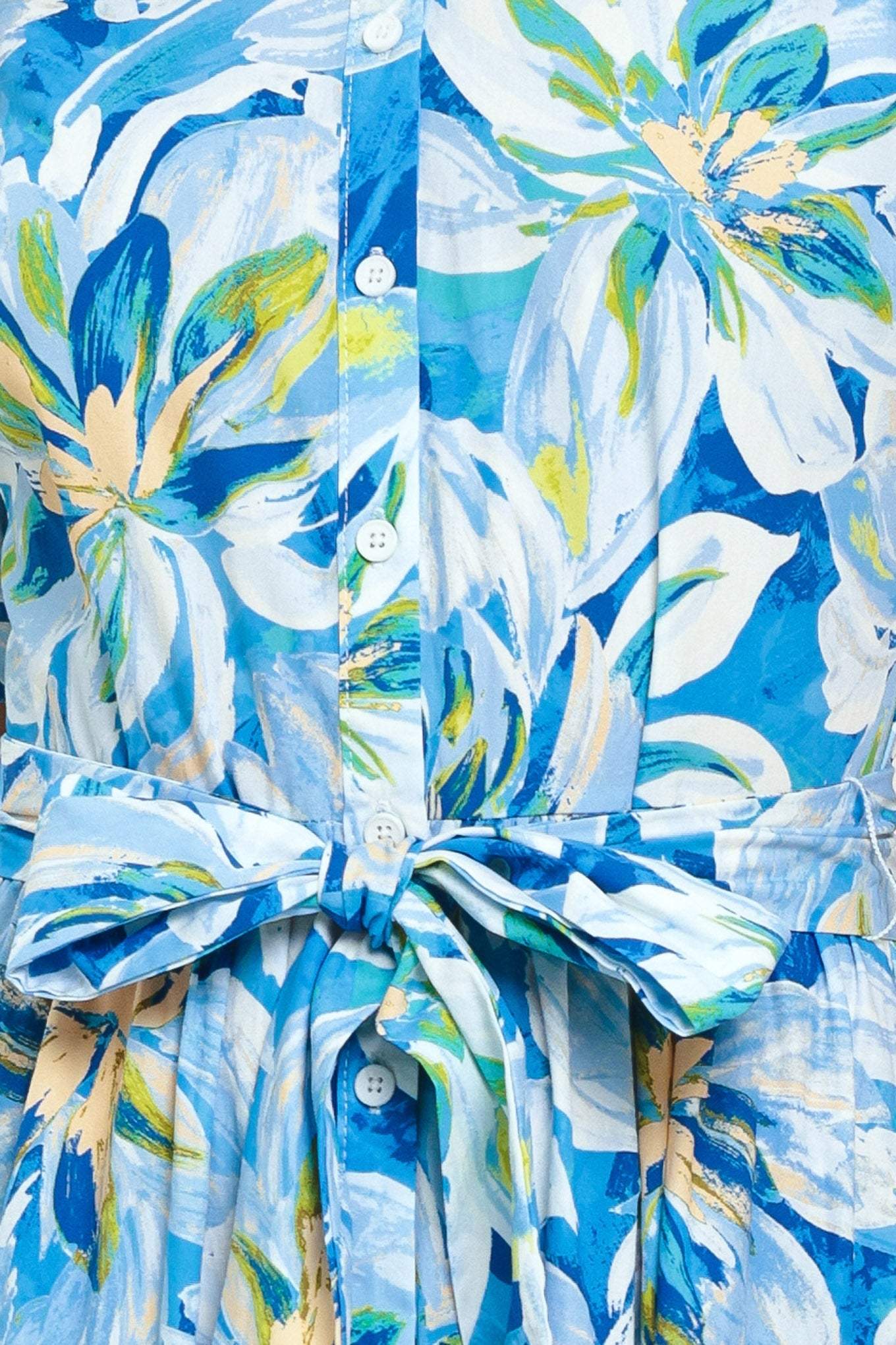 OCEAN GARDEN WOVEN MIDI DRESS - Flying Tomato - Flyclothing LLC