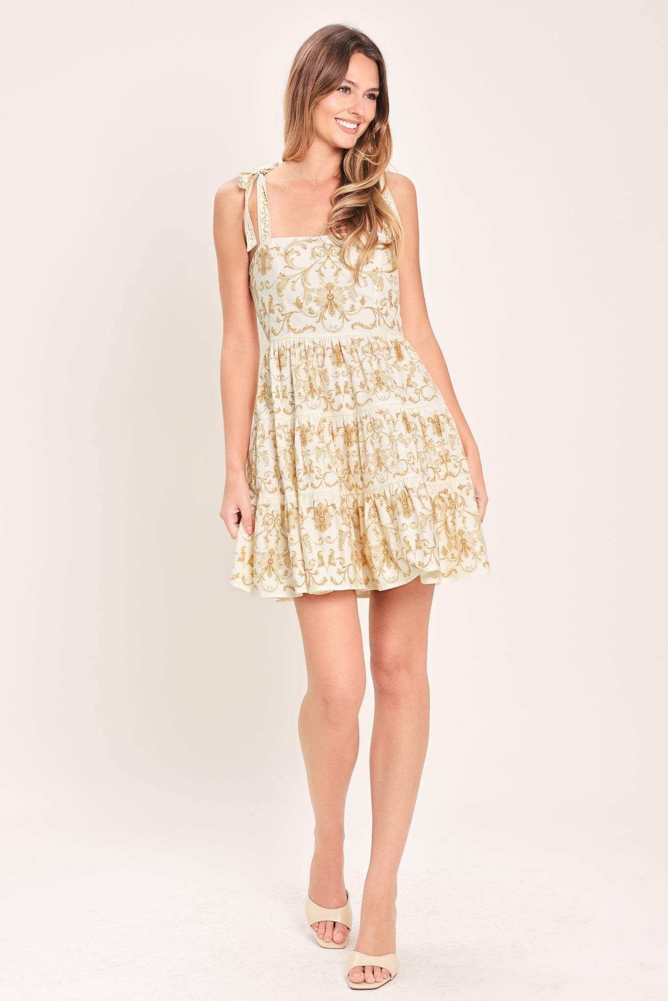 BEAUTIFUL DAY WOVEN MINI DRESS - Flying Tomato - Flyclothing LLC