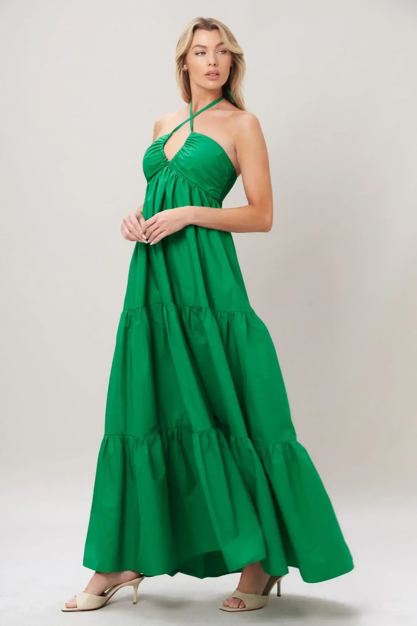 TROPIC STATEMENT WOVEN MAXI DRESS - Flying Tomato - Flyclothing LLC