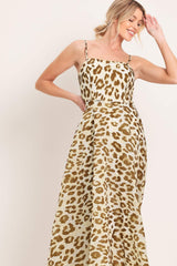 LEOPARD GRACE WOVEN MIDI DRESS - Flying Tomato - Flyclothing LLC