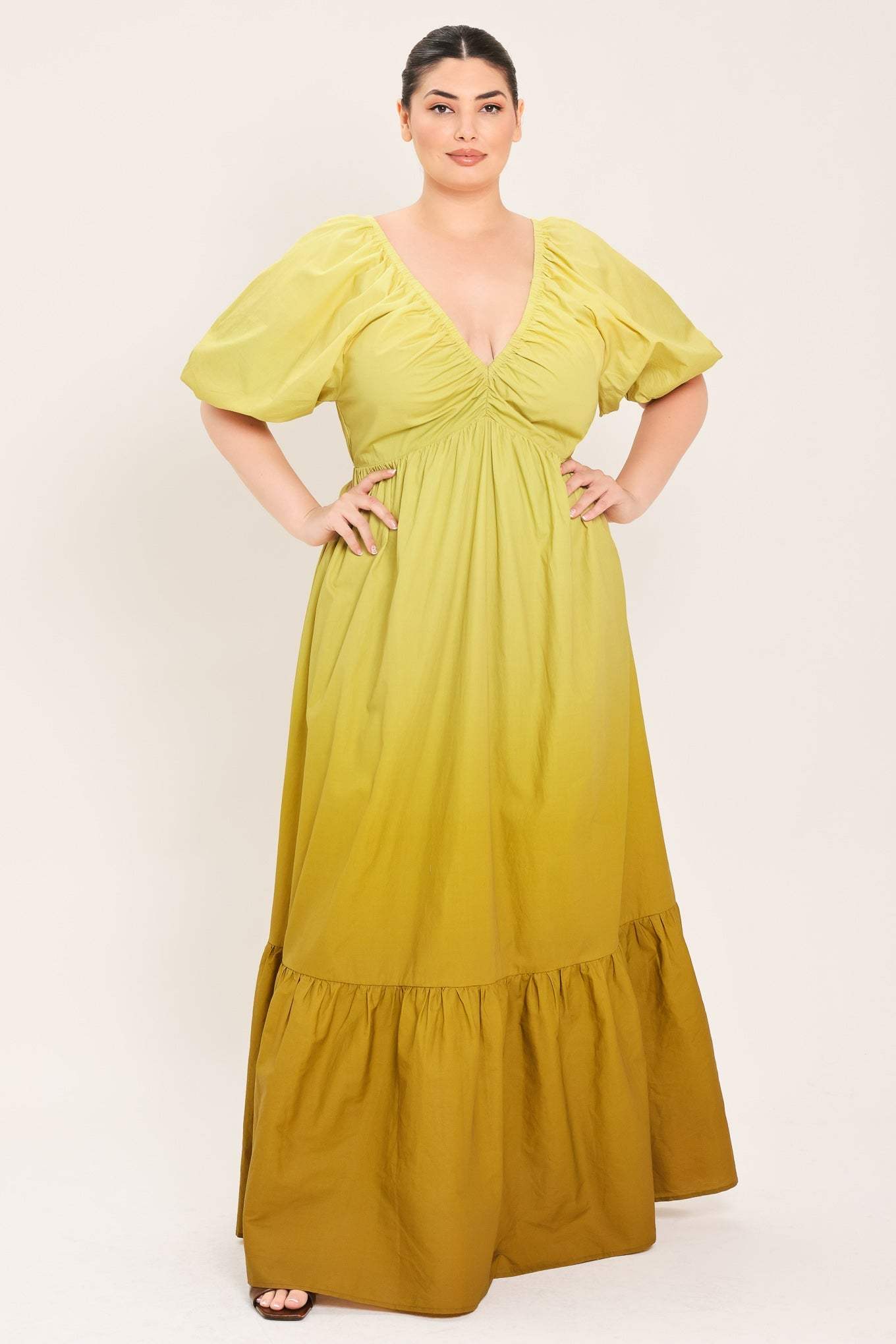CITRINE GARDEN WOVEN MAXI DRESS - Flying Tomato - Flyclothing LLC