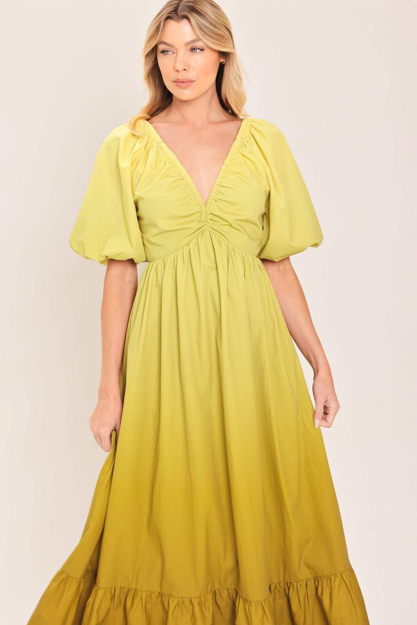 CITRINE GARDEN WOVEN MAXI DRESS - Flying Tomato - Flyclothing LLC