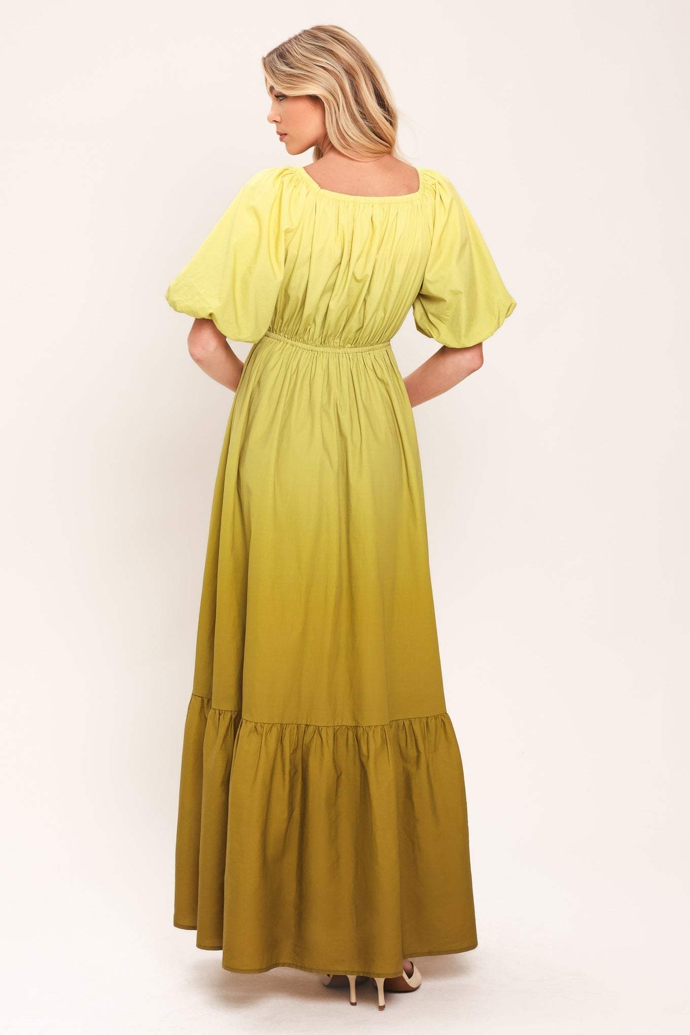 CITRINE GARDEN WOVEN MAXI DRESS - Flying Tomato - Flyclothing LLC
