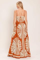 SAFFRON SHORES WOVEN MAXI DRESS