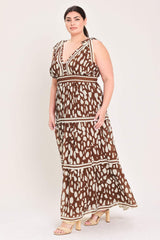 SPICED TERRAIN WOVEN MAXI DRESS