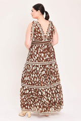 SPICED TERRAIN WOVEN MAXI DRESS