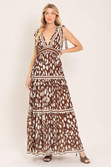SPICED TERRAIN WOVEN MAXI DRESS