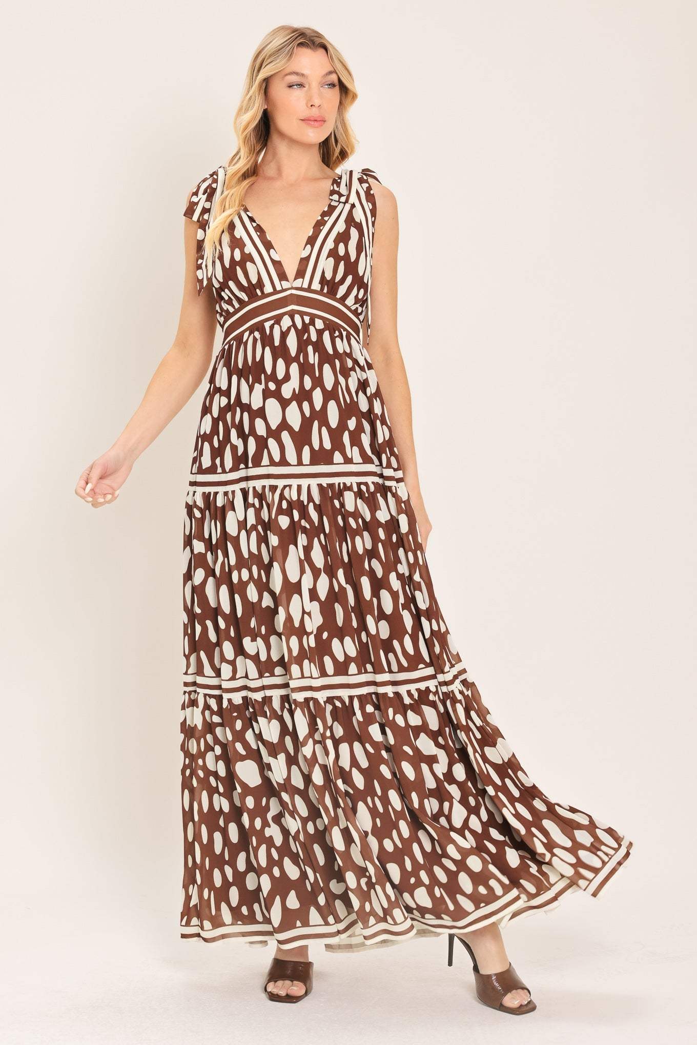 SPICED TERRAIN WOVEN MAXI DRESS