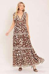 SPICED TERRAIN WOVEN MAXI DRESS