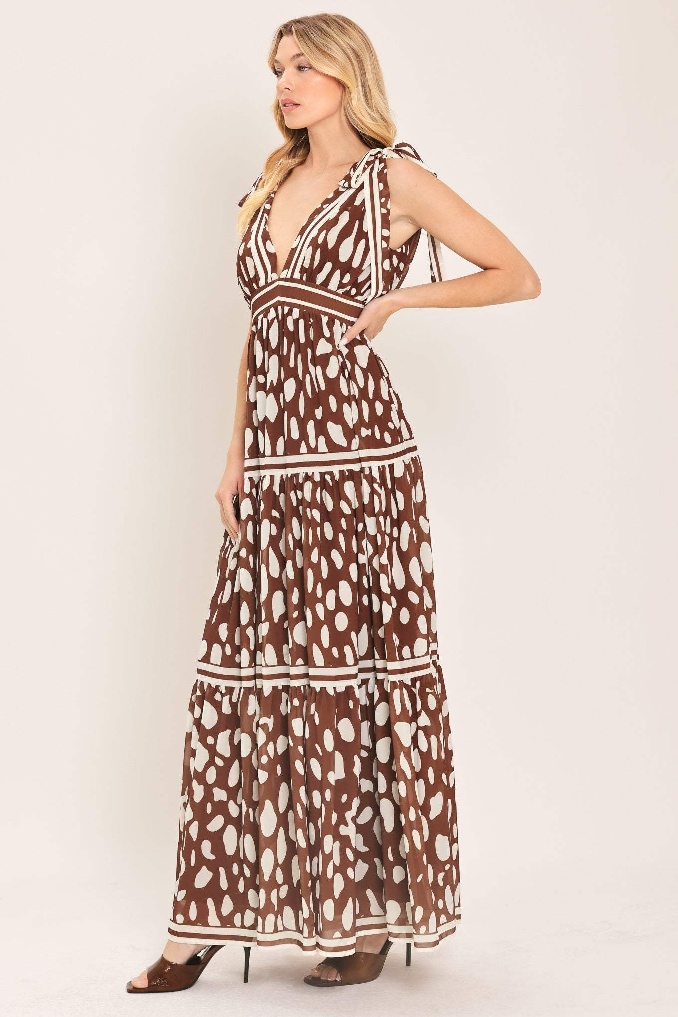 SPICED TERRAIN WOVEN MAXI DRESS