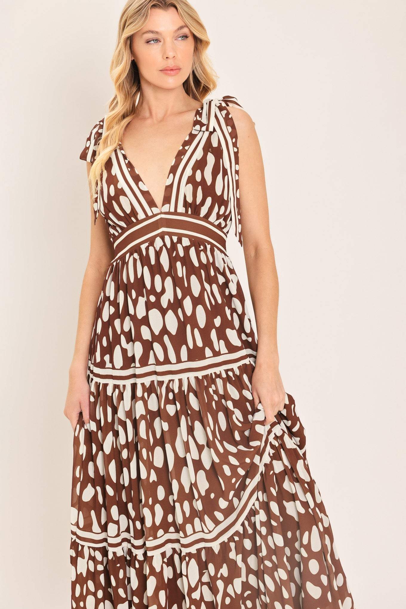 SPICED TERRAIN WOVEN MAXI DRESS