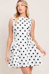 SPOTLIGHT LOVE DOT WOVEN MINI DRESS - Flying Tomato - Flyclothing LLC