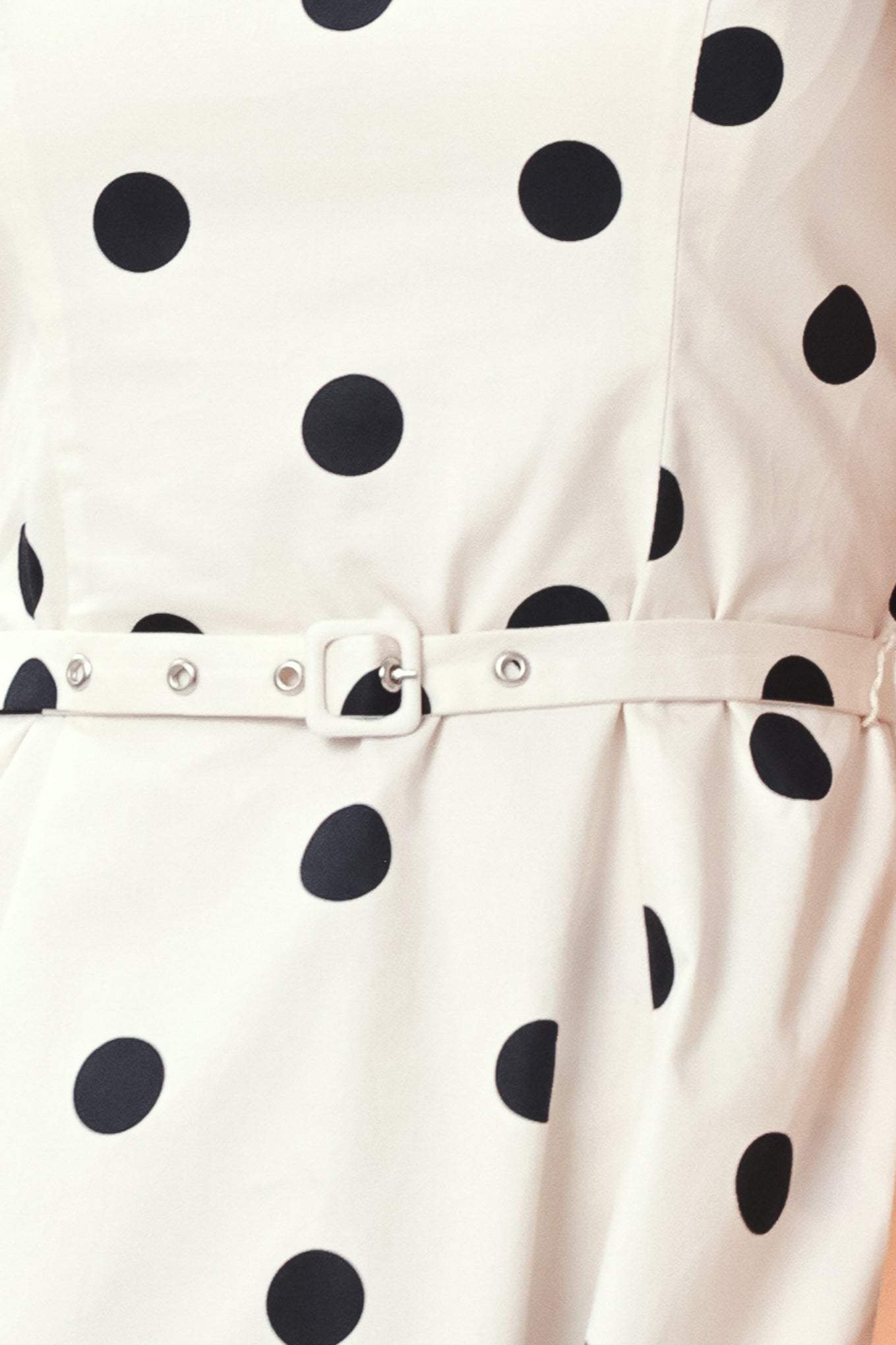 PURE POLKA WOVEN MIDI DRESS - Flying Tomato - Flyclothing LLC
