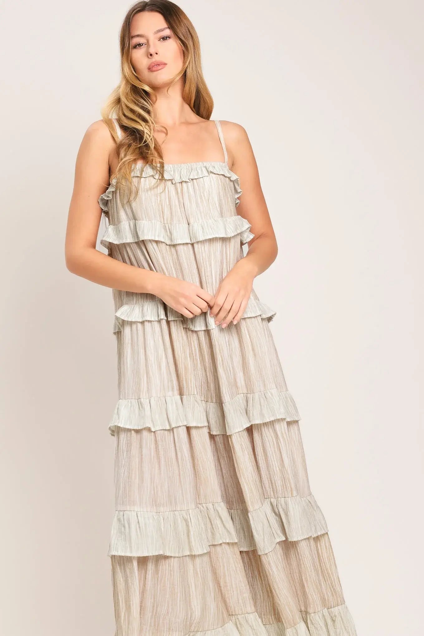 DUNE SERENA WOVEN MIDI DRESS - Flying Tomato - Flyclothing LLC