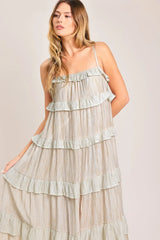 DUNE SERENA WOVEN MIDI DRESS - Flying Tomato - Flyclothing LLC