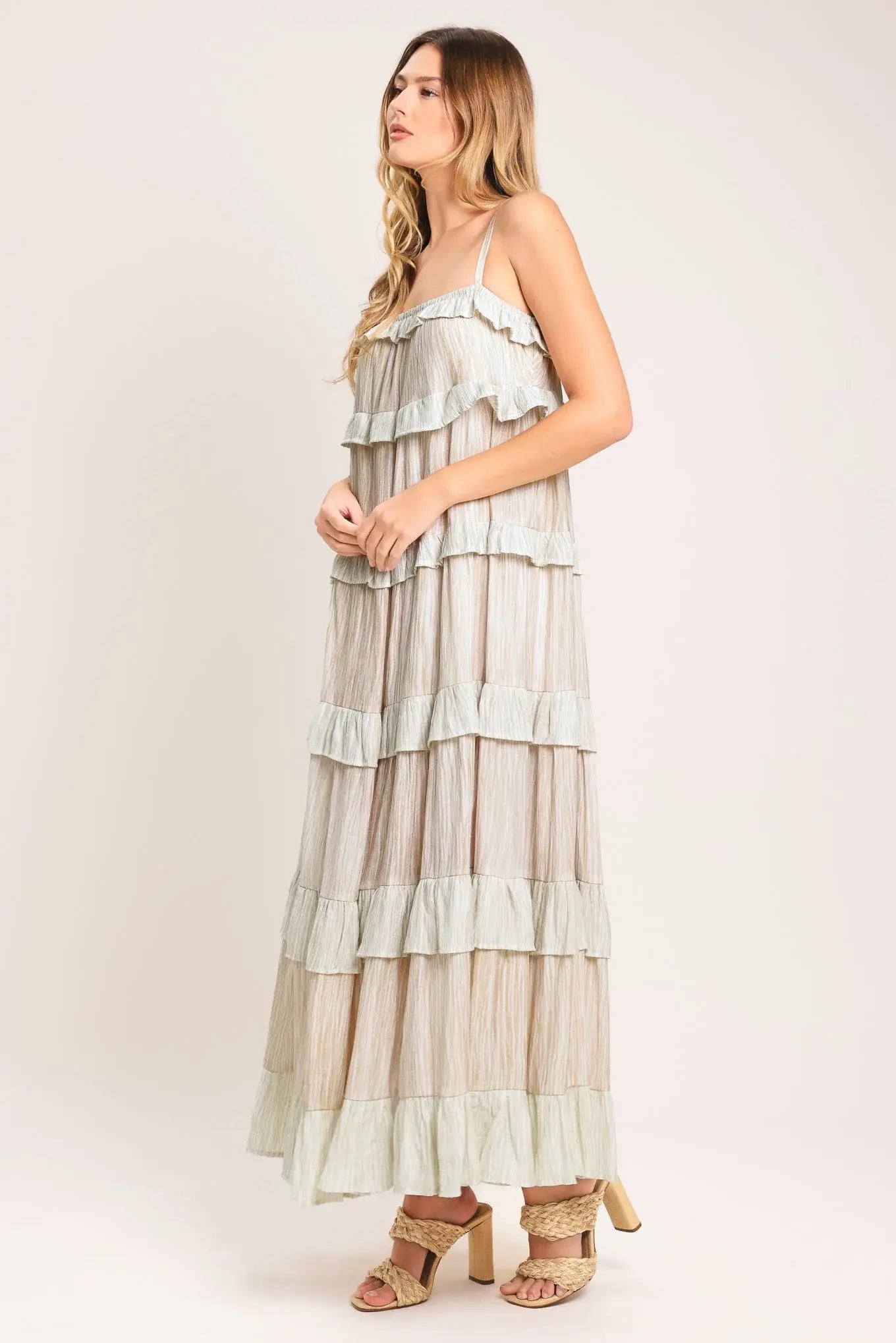 DUNE SERENA WOVEN MIDI DRESS - Flying Tomato - Flyclothing LLC