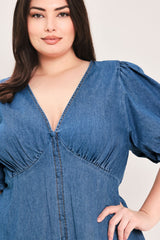 SOFT GIRL DENIM MINI DRESS - Flying Tomato - Flyclothing LLC