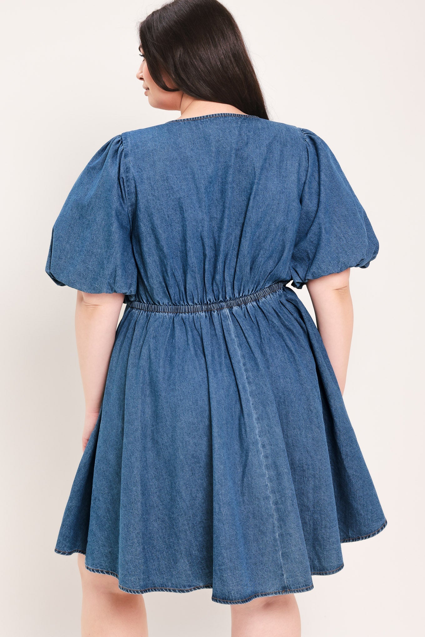 SOFT GIRL DENIM MINI DRESS - Flying Tomato - Flyclothing LLC