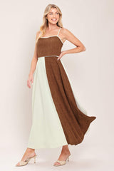 SIENNA FORM WOVEN MIDI DRESS