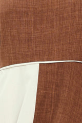 SIENNA FORM WOVEN MIDI DRESS