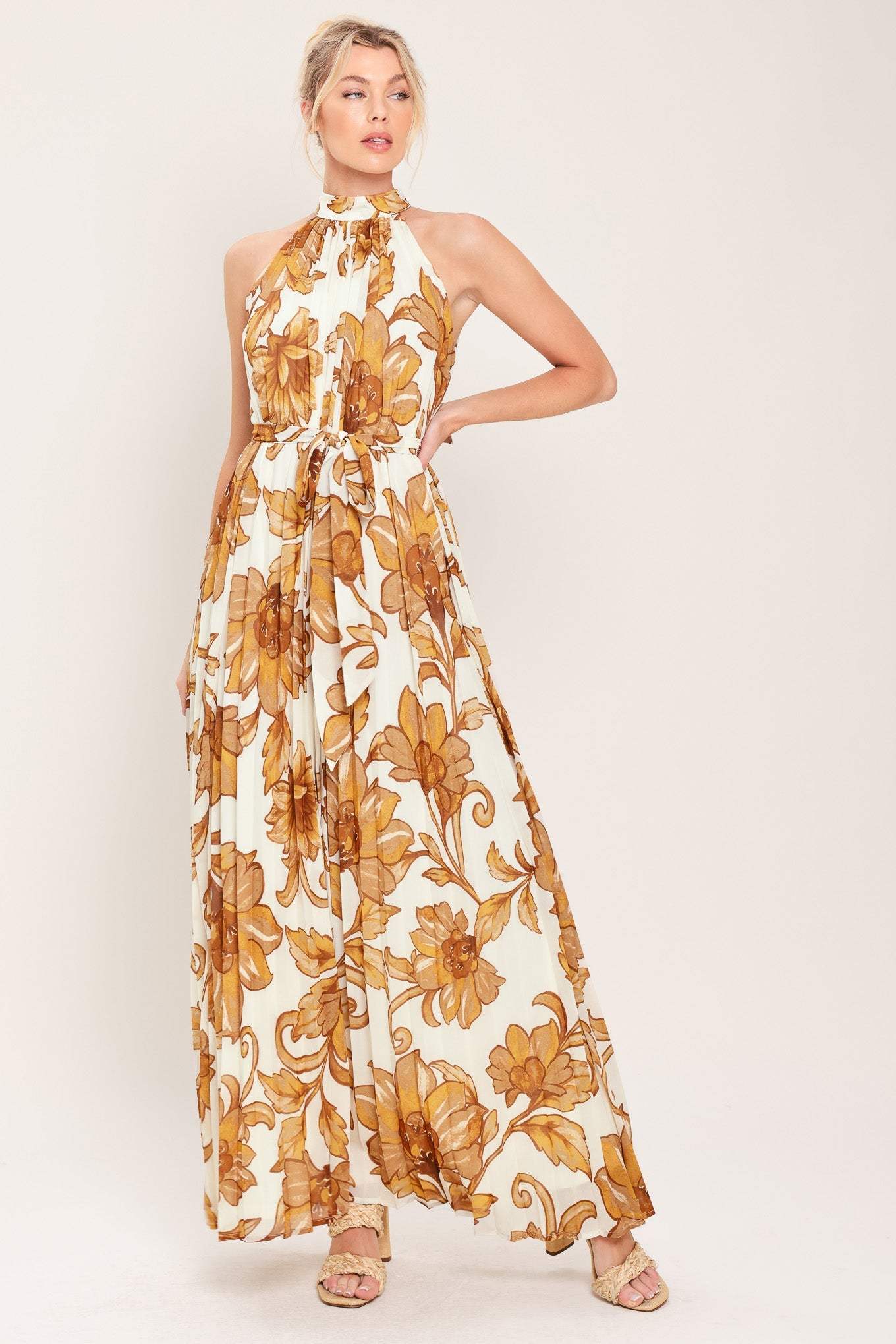 HONEY LUXE WOVEN MAXI DRESS - Flying Tomato - Flyclothing LLC