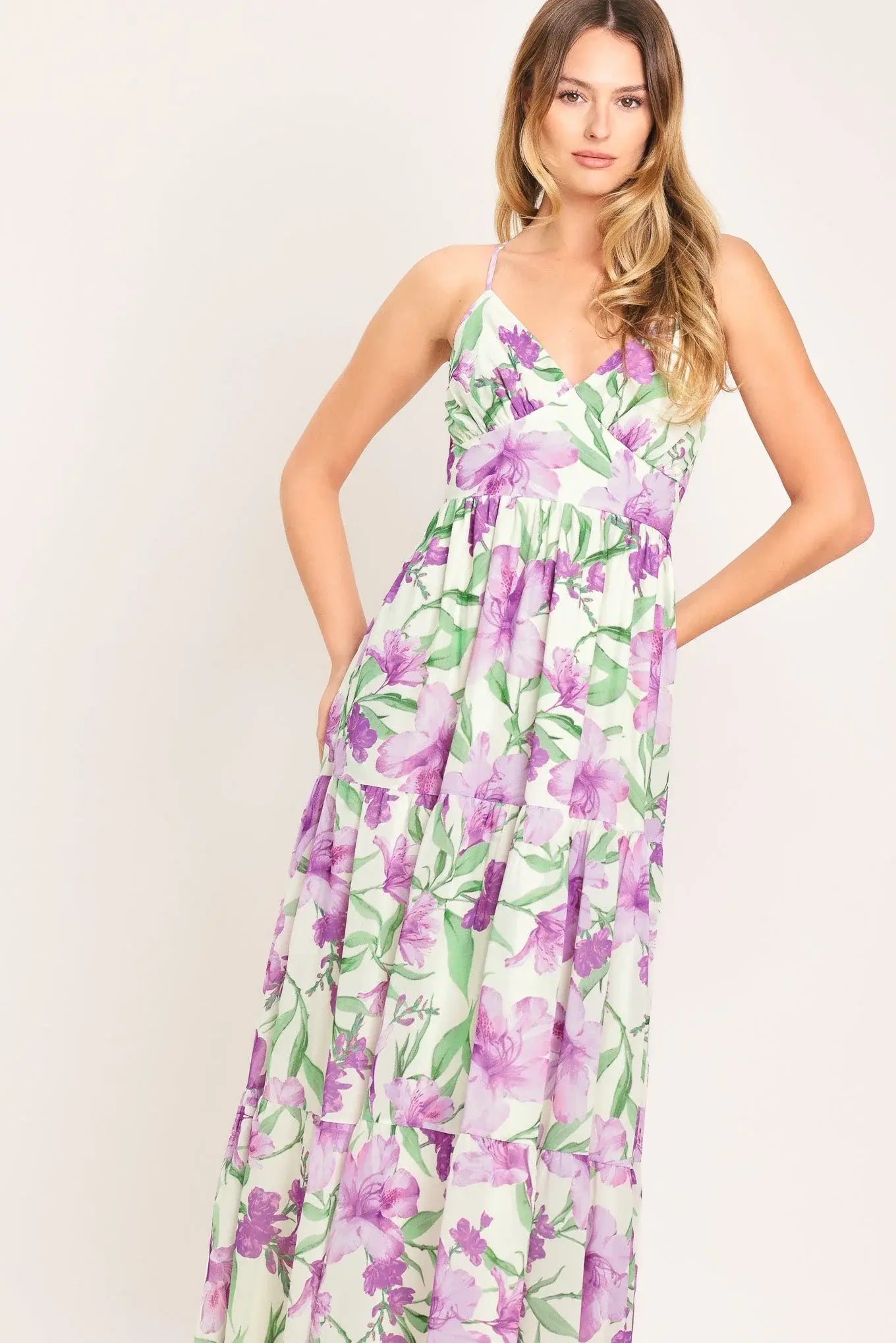 GARDEN SWEETHEART WOVEN MAXI DRESS - Flying Tomato - Flyclothing LLC