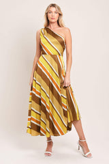 SOFT SUNSHINE WOVEN MIDI DRESS - Flying Tomato - Flyclothing LLC