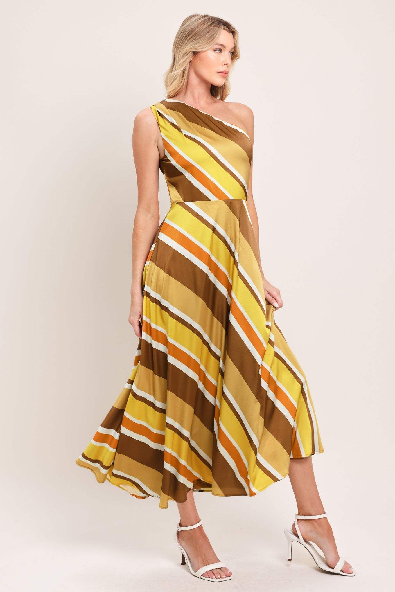 SOFT SUNSHINE WOVEN MIDI DRESS - Flying Tomato - Flyclothing LLC