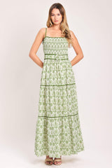 DAINTY FLORA WOVEN MAXI DRESS - Flying Tomato - Flyclothing LLC