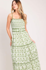 DAINTY FLORA WOVEN MAXI DRESS - Flying Tomato - Flyclothing LLC