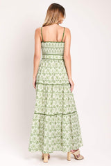 DAINTY FLORA WOVEN MAXI DRESS - Flying Tomato - Flyclothing LLC