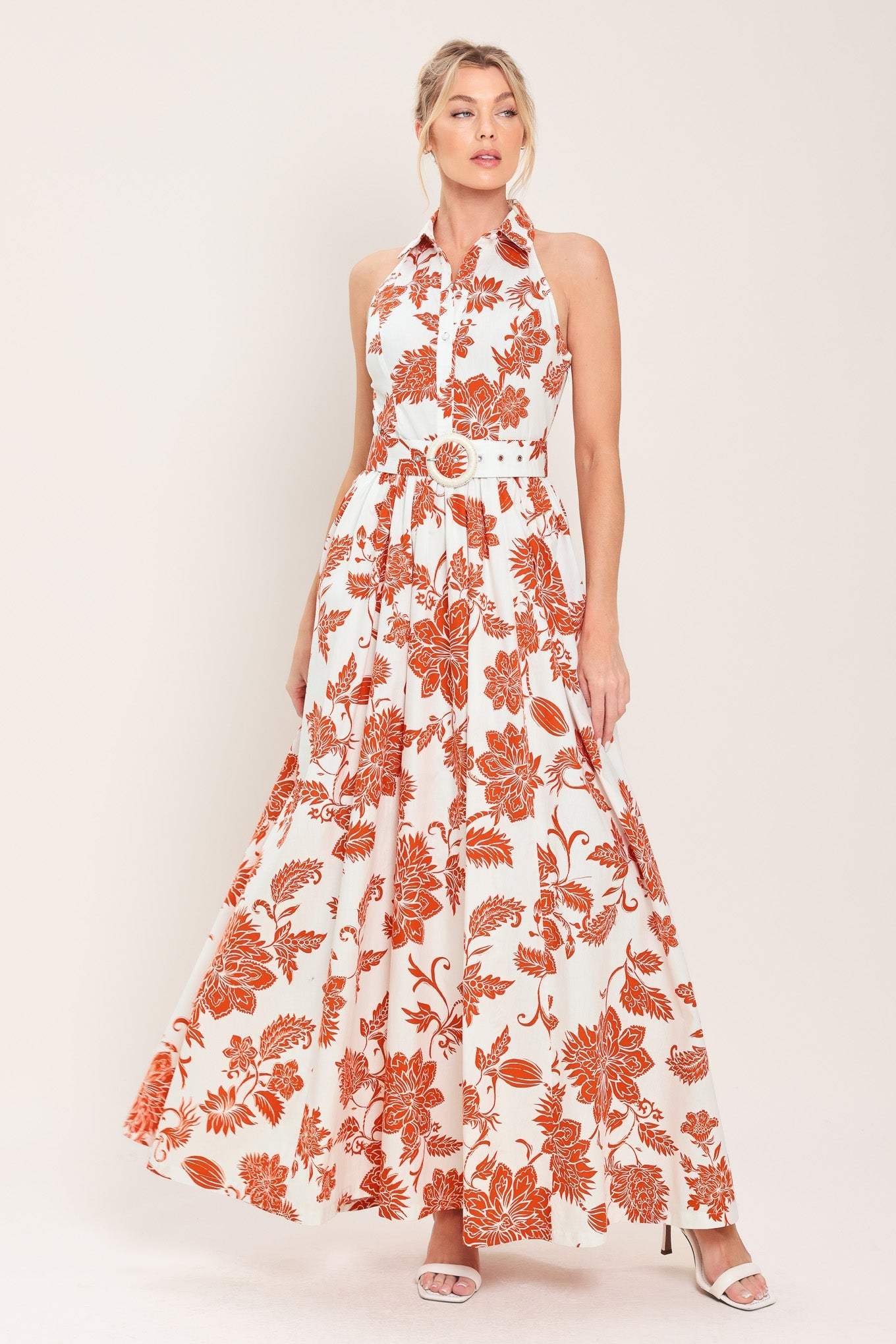 PORTOFINO SUN WOVEN MAXI DRESS - Flying Tomato - Flyclothing LLC