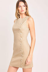 ELEGANT TOUCH WOVEN MINI DRESS - Flying Tomato - Flyclothing LLC