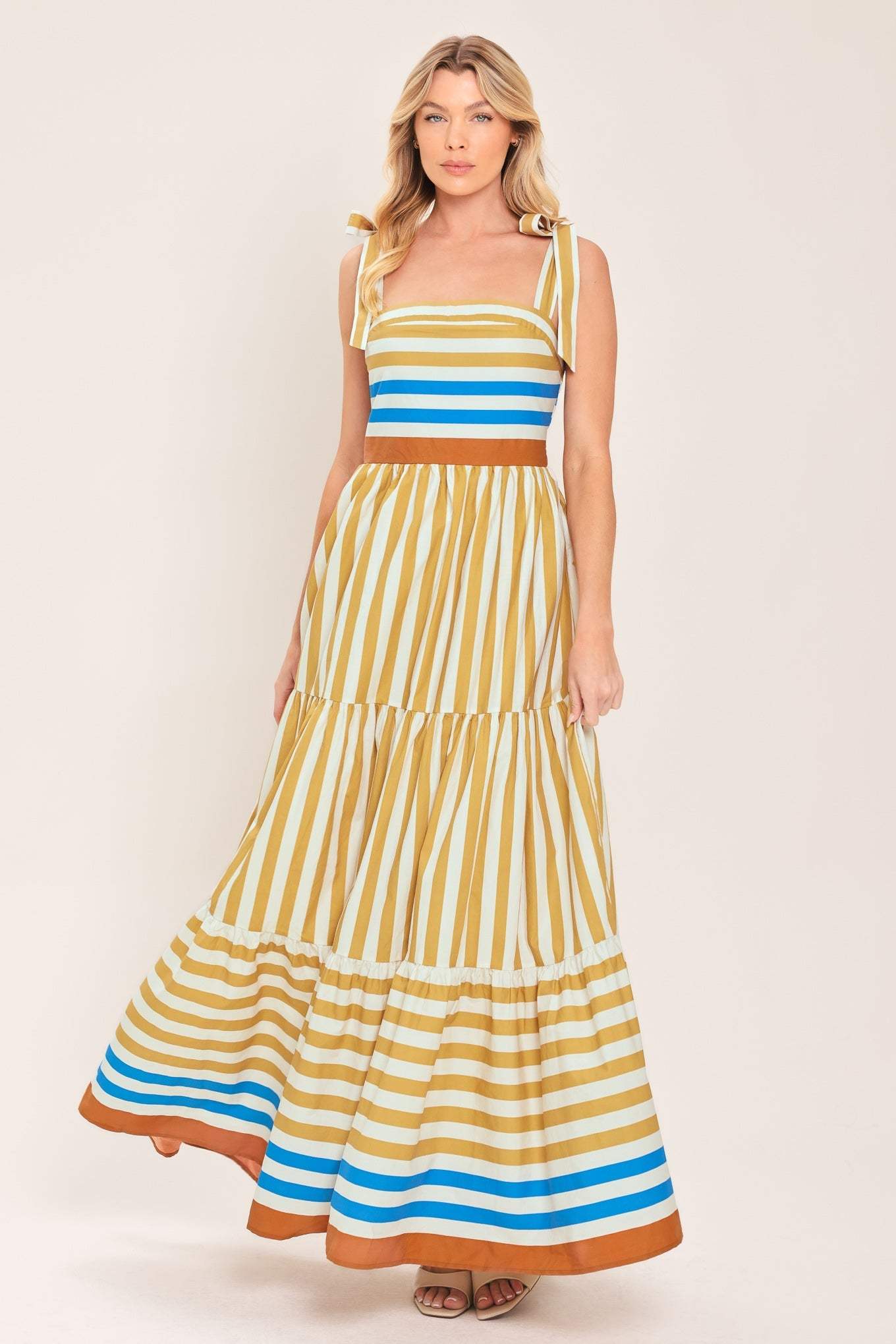 SUNNY CABANA WOVEN MAXI DRESS