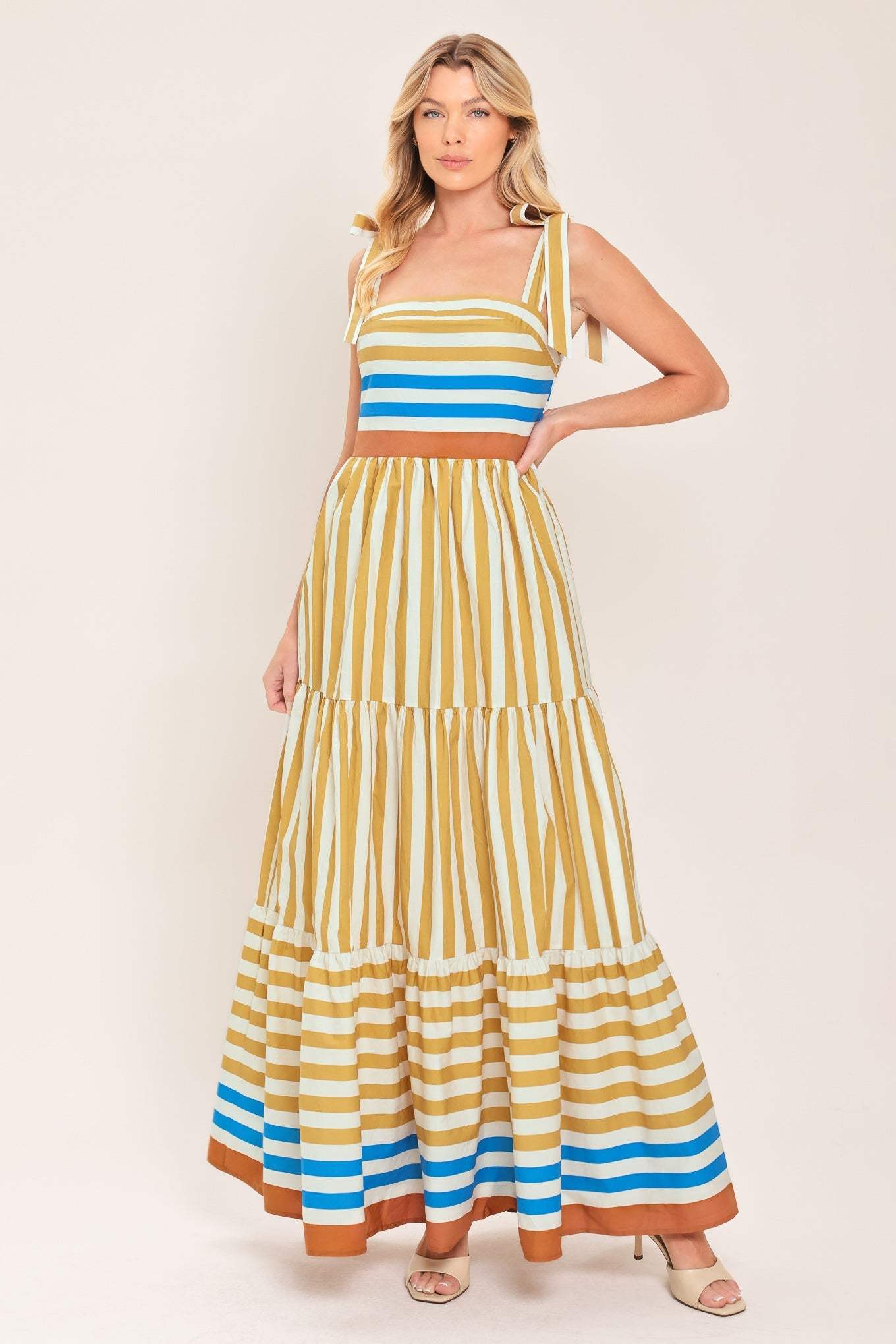 SUNNY CABANA WOVEN MAXI DRESS