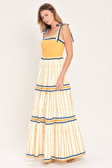 AMALFI SUNKISSED WOVEN MAXI DRESS