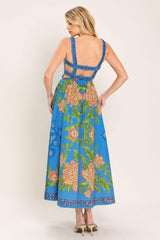 SPRINGTIME IN PARIS WOVEN MIDI DRESS - Flying Tomato - Flyclothing LLC