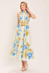 SUNNY DAYDREAM WOVEN MIDI DRESS - Flying Tomato - Flyclothing LLC