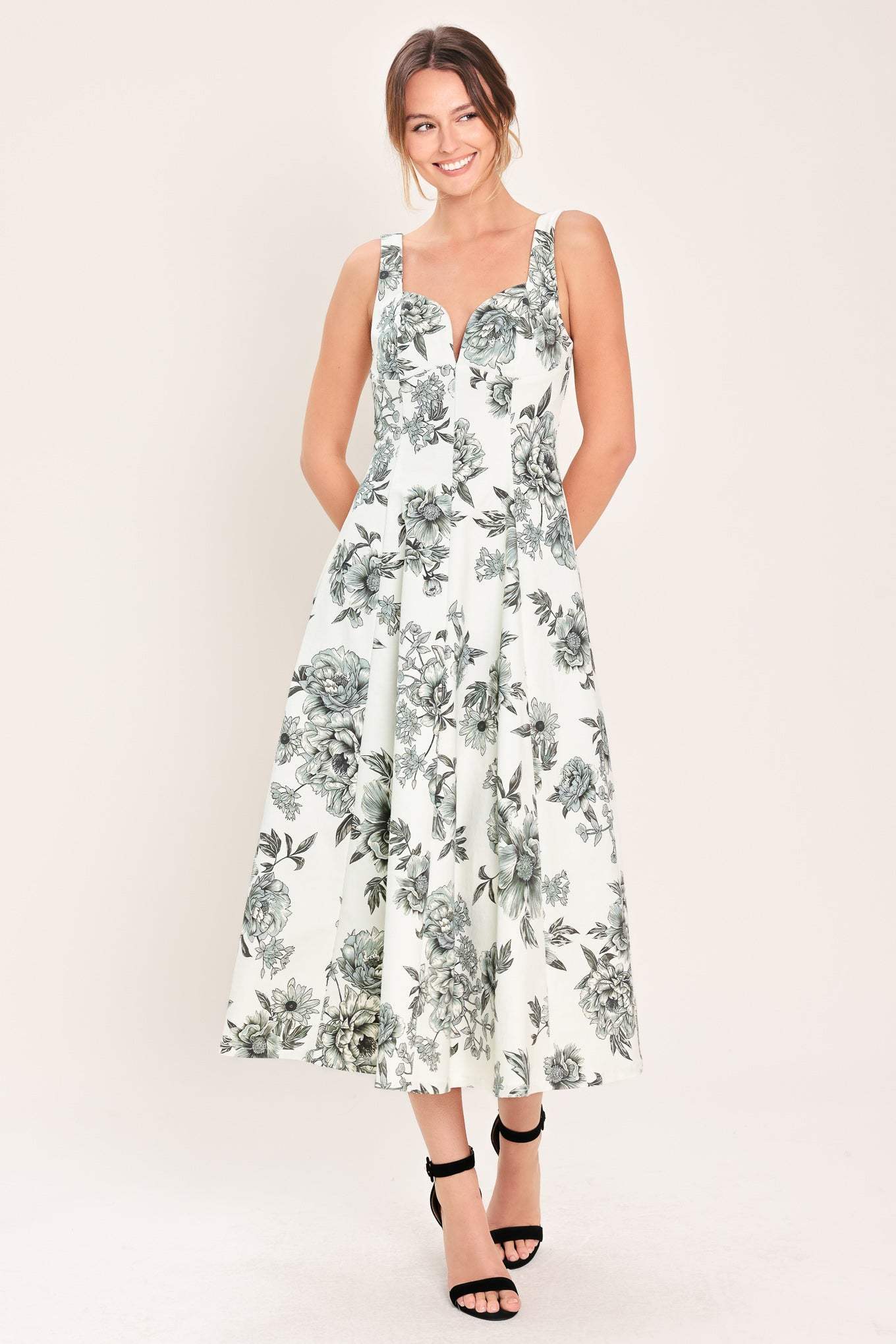 FOREVER YOUNG WOVEN MIDI DRESS - Flying Tomato - Flyclothing LLC