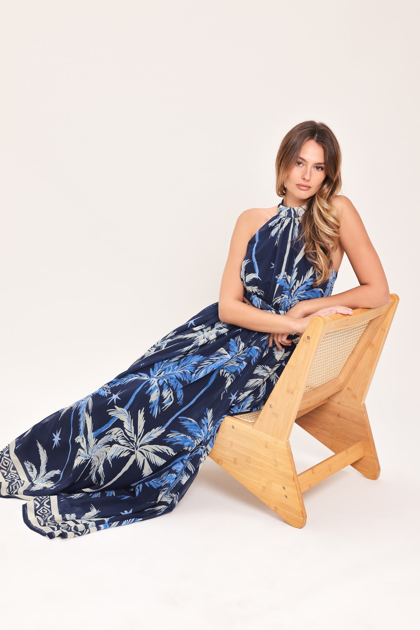 COASTAL STARGAZER WOVEN MAXI DRESS - Flying Tomato - Flyclothing LLC