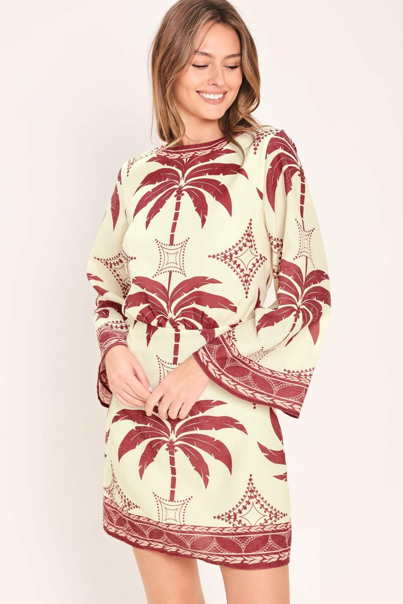 PARADISE FOUND WOVEN MINI DRESS