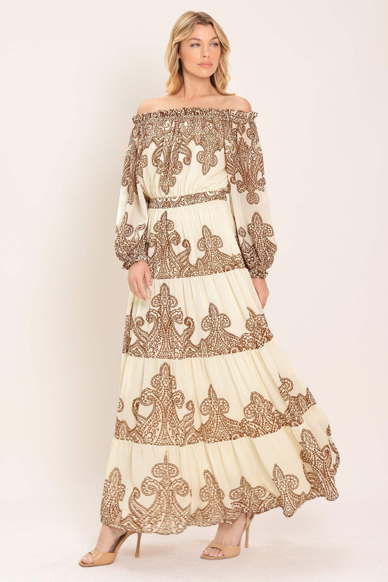 BELLA TERRA WOVEN MAXI DRESS