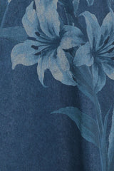 MIDNIGHT BLOOM DENIM MIDI DRESS - Flying Tomato - Flyclothing LLC